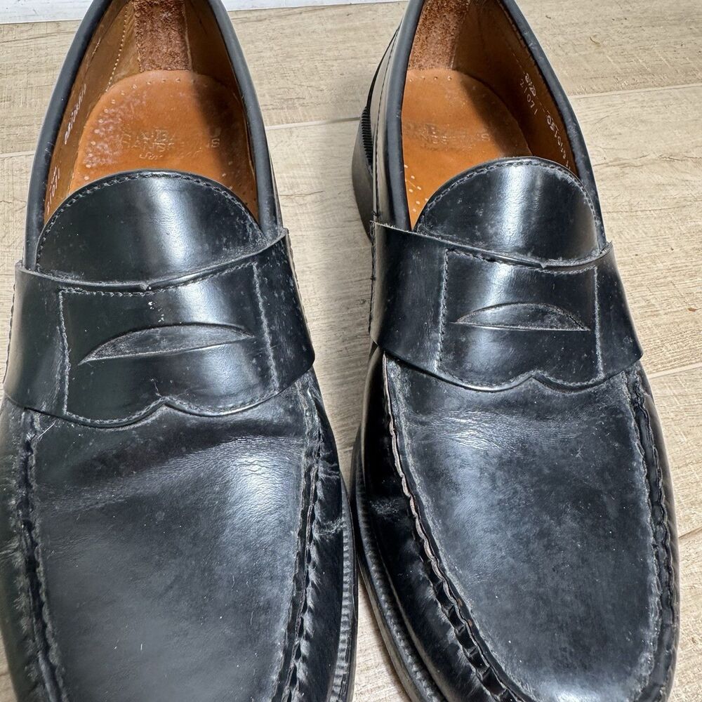 Sebago Mens 8.5 Classic Penny Loafer Black Leather Handsewn Luxury Goodyear Welt - Picture 3 of 12